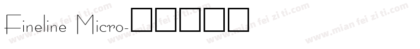 Fineline Micro字体转换
